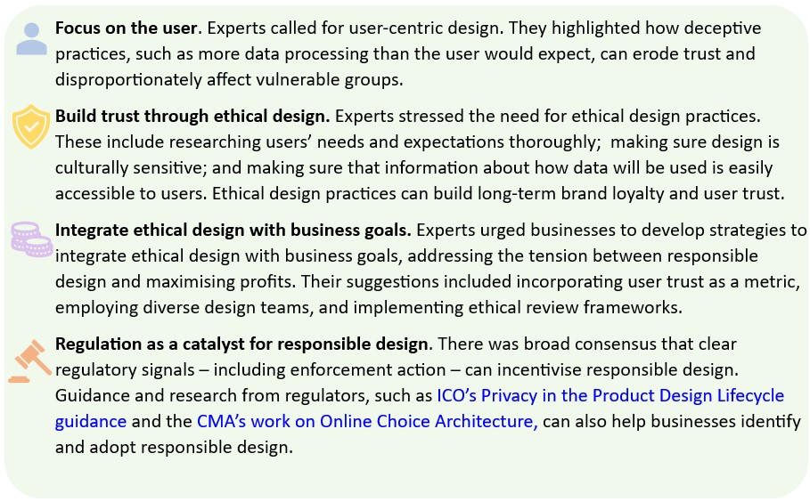 ICO-CMA workshop insights